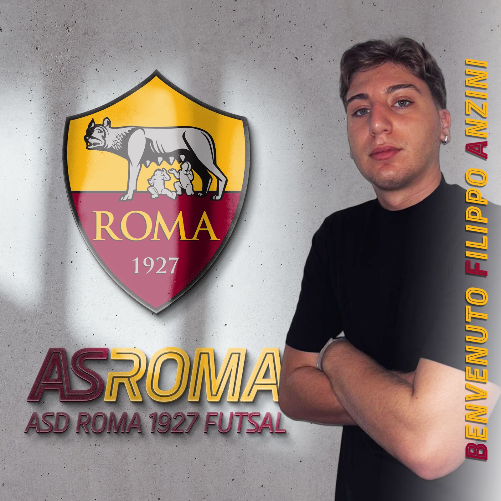 Filippo Anzini è un nuovo giocatore della Roma 1927 Futsal